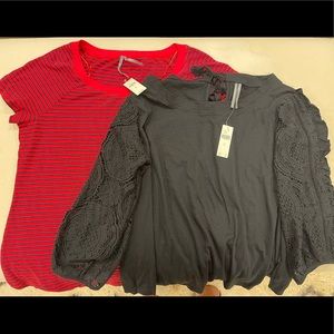 2 NWT ANTHRO TOPS